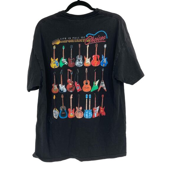 Guitar Graphic Tee Life is Full of Choices Music Hanes Mens Size XL - Picture 1 of 9